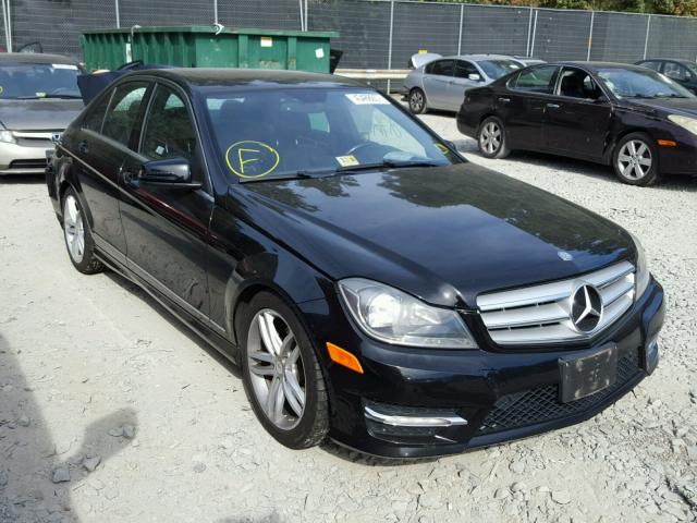 WDDGF8BB7CR202463 - 2012 MERCEDES-BENZ C BLACK photo 1