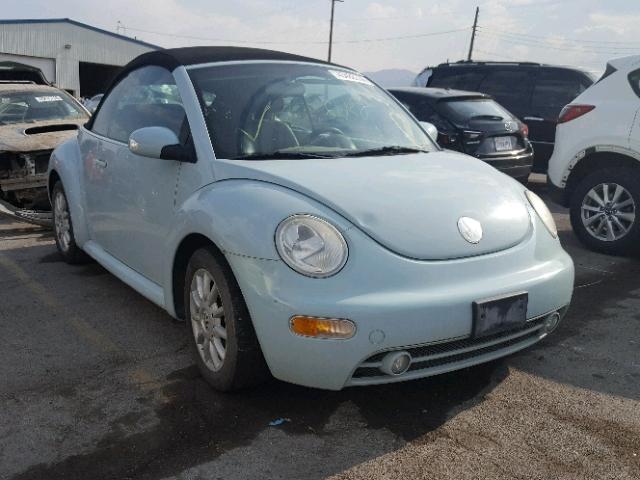 3VWCM31Y15M368308 - 2005 VOLKSWAGEN NEW BEETLE 蓝色 照片 1