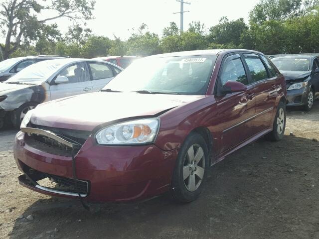 1G1ZT61866F291902 - 2006 CHEVROLET MALIBU MAX BURGUNDY photo 2