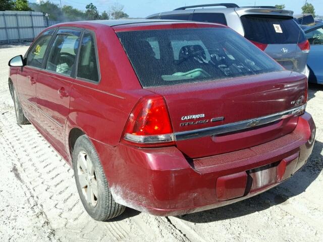 1G1ZT61866F291902 - 2006 CHEVROLET MALIBU MAX BURGUNDY photo 3
