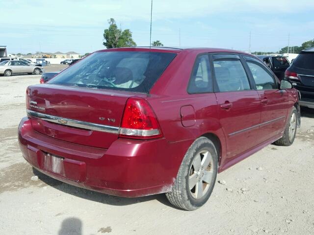 1G1ZT61866F291902 - 2006 CHEVROLET MALIBU MAX BURGUNDY photo 4