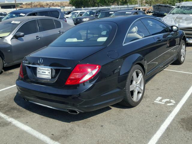 WDDEJ71X18A017764 - 2008 MERCEDES-BENZ CL 550 BLACK photo 4