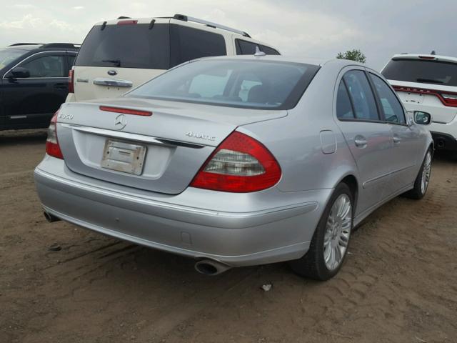 WDBUF87X08B249236 - 2008 MERCEDES-BENZ E 350 4MAT SILVER photo 4