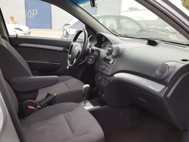 KL1TD5DE4BB169084 - 2011 CHEVROLET AVEO LS SILVER photo 5