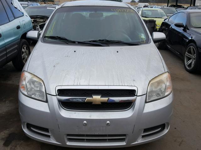 KL1TD5DE4BB169084 - 2011 CHEVROLET AVEO LS SILVER photo 9