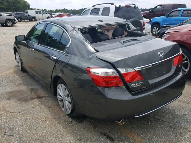 1HGCR3F85DA024684 - 2013 HONDA ACCORD EXL GRAY photo 3