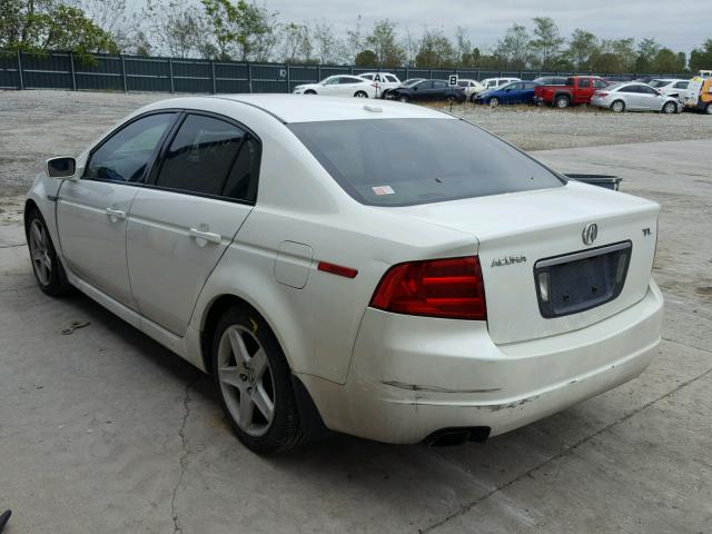 19UUA662X5A072675 - 2005 ACURA TL WHITE photo 3