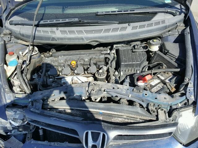 2HGFG12827H528242 - 2007 HONDA CIVIC EX BLUE photo 7