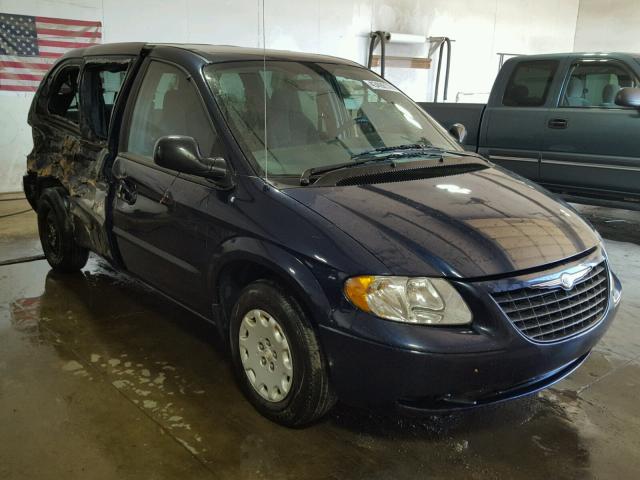 1C4GJ45R73B265582 - 2003 CHRYSLER VOYAGER LX BLUE photo 1