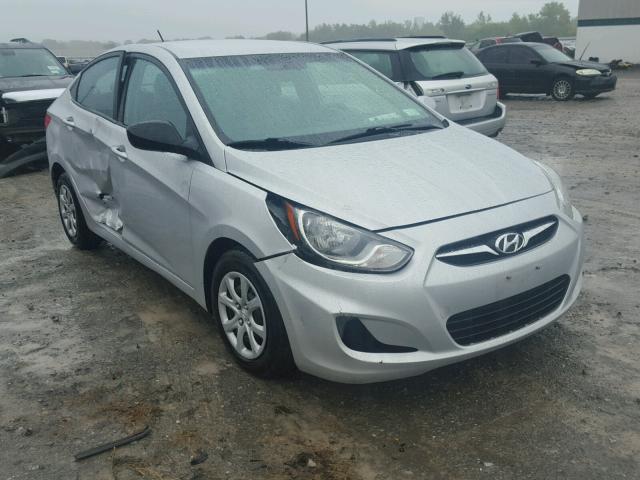 KMHCT4AE0EU664848 - 2014 HYUNDAI ACCENT GLS SILVER photo 1