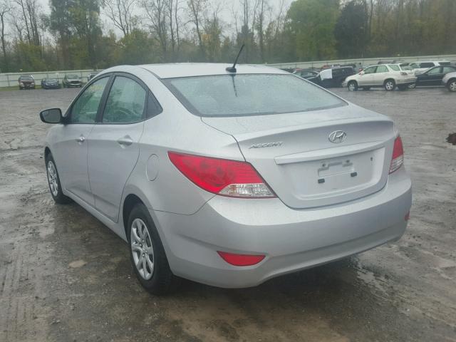 KMHCT4AE0EU664848 - 2014 HYUNDAI ACCENT GLS SILVER photo 3