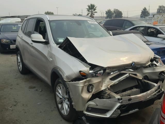 5UXWX9C54E0D26393 - 2014 BMW X3 XDRIVE2 SILVER photo 1