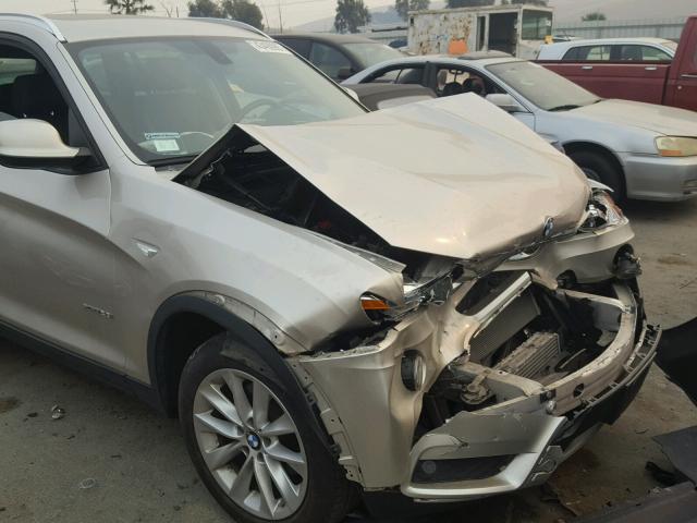 5UXWX9C54E0D26393 - 2014 BMW X3 XDRIVE2 SILVER photo 9