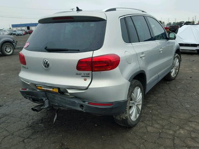 WVGBV3AX2DW566957 - 2013 VOLKSWAGEN TIGUAN S SILVER photo 4