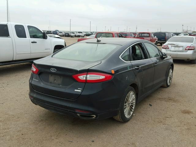 3FA6P0H93ER257790 - 2014 FORD FUSION SE BLACK photo 4