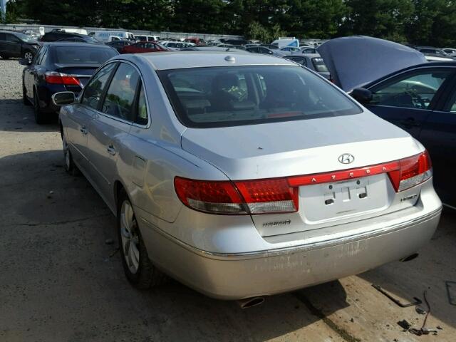 KMHFC46F17A244020 - 2007 HYUNDAI AZERA SE SILVER photo 3