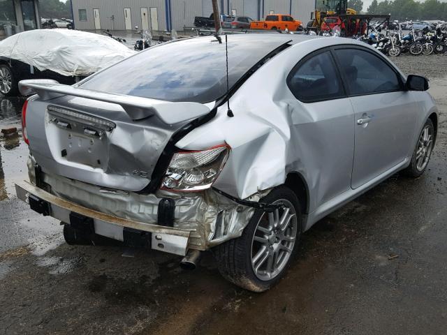 JTKDE177960100739 - 2006 TOYOTA SCION TC SILVER photo 4