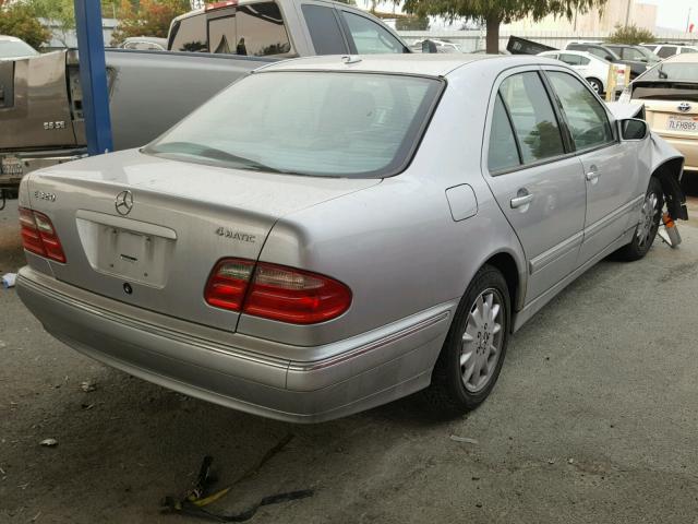 WDBJF82J72X062530 - 2002 MERCEDES-BENZ E 320 4MAT SILVER photo 4