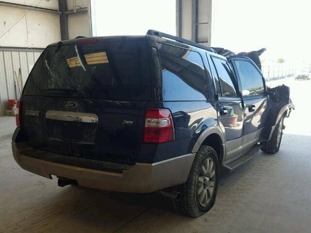1FMJU1H51BEF13273 - 2011 FORD EXPEDITION BLUE photo 4