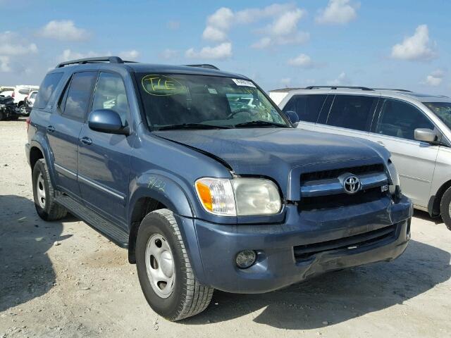 5TDZT34A06S266174 - 2006 TOYOTA SEQUOIA SR BLUE photo 1