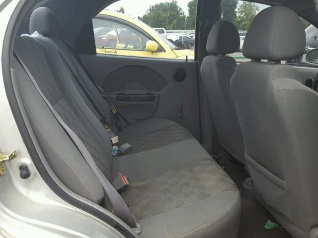 KL1TD52665B356861 - 2005 CHEVROLET AVEO BASE Gümüş foto 6