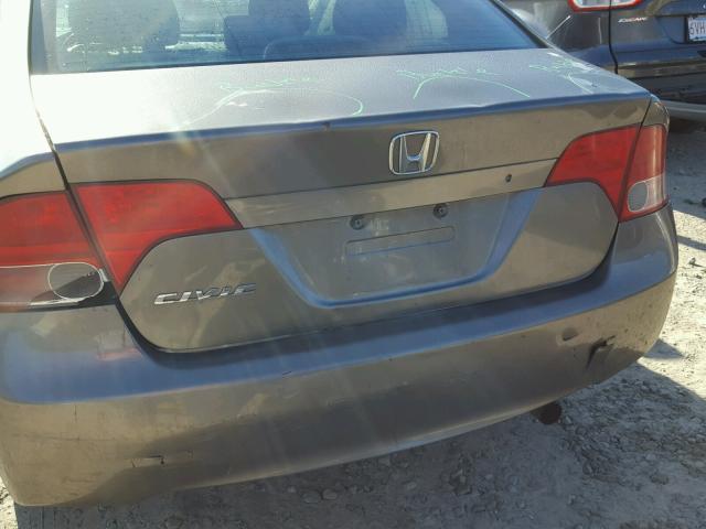 2HGFA16568H526349 - 2008 HONDA CIVIC GREEN photo 9