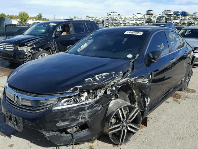 1HGCR2F63GA016404 - 2016 HONDA ACCORD SPO BLACK photo 2