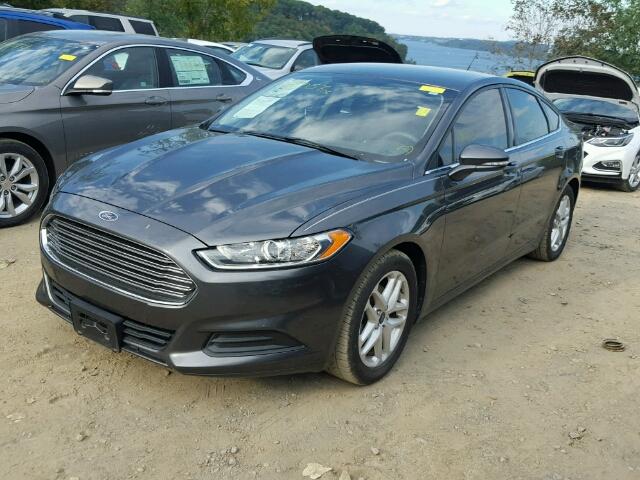 3FA6P0H79FR113614 - 2015 FORD FUSION SE GRAY photo 2