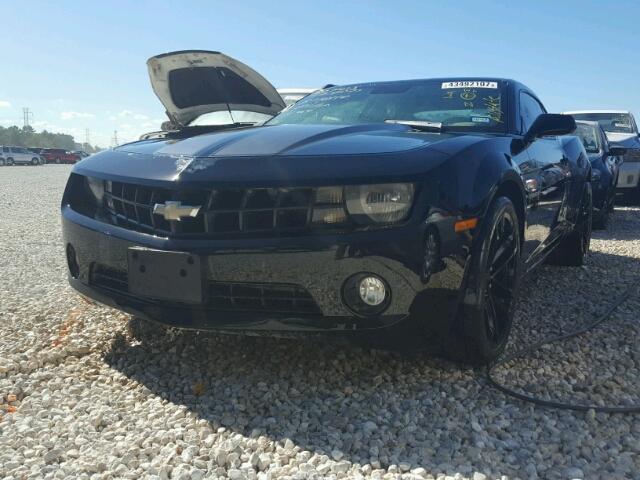 2G1FB1ED0B9114555 - 2011 CHEVROLET CAMARO LT BLACK photo 2