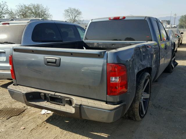 2GCEC19J571663951 - 2007 CHEVROLET SILVERADO BLUE photo 4