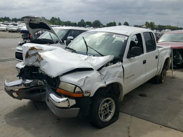 1B7GG2AN5YS769433 - 2000 DODGE DAKOTA QUA WHITE photo 2