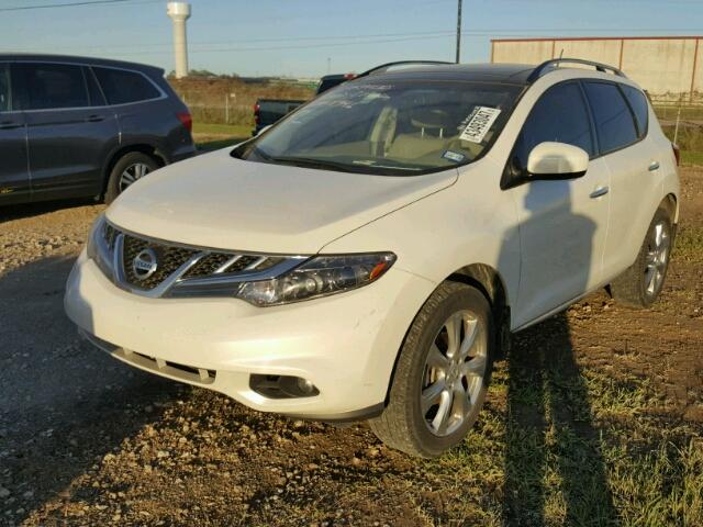 JN8AZ1MW1CW232966 - 2012 NISSAN MURANO S WHITE photo 2