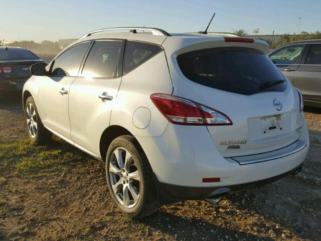 JN8AZ1MW1CW232966 - 2012 NISSAN MURANO S WHITE photo 3