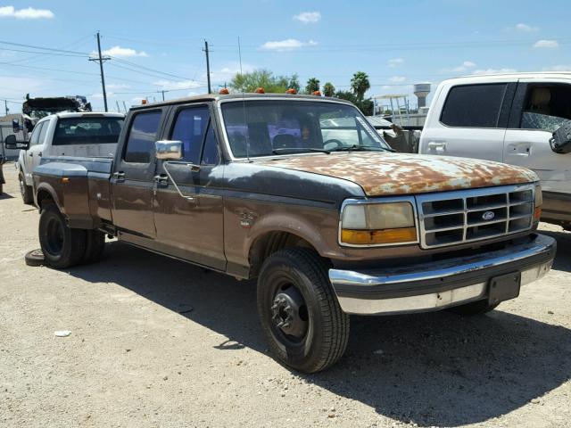 2FTJW35M6NCA43709 - 1992 FORD F350 BROWN photo 1