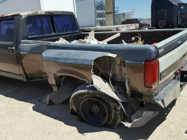 2FTJW35M6NCA43709 - 1992 FORD F350 BROWN photo 9