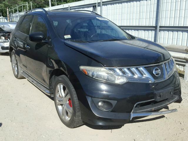 JN8AZ18W89W108826 - 2009 NISSAN MURANO S BLACK photo 1