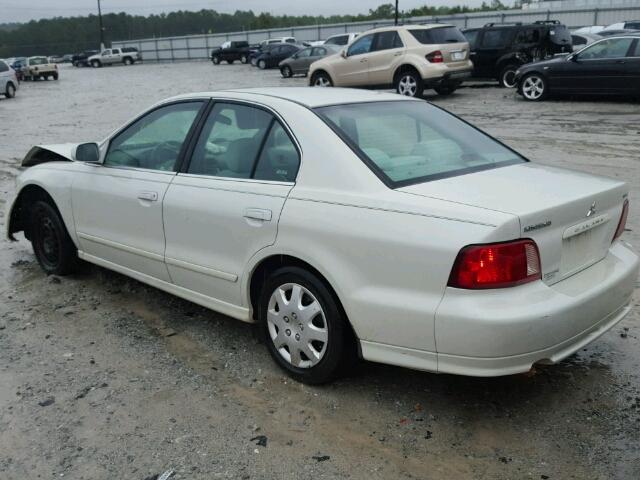 4A3AA46G52E114690 - 2002 MITSUBISHI GALANT ES WHITE photo 3