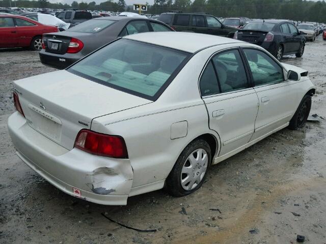 4A3AA46G52E114690 - 2002 MITSUBISHI GALANT ES WHITE photo 4