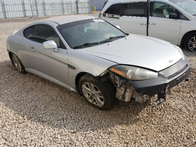 KMHHM66D58U296038 - 2008 HYUNDAI TIBURON GS SILVER photo 1