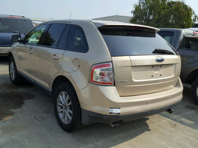 2FMDK38C57BA57276 - 2007 FORD EDGE SEL BEIGE photo 3