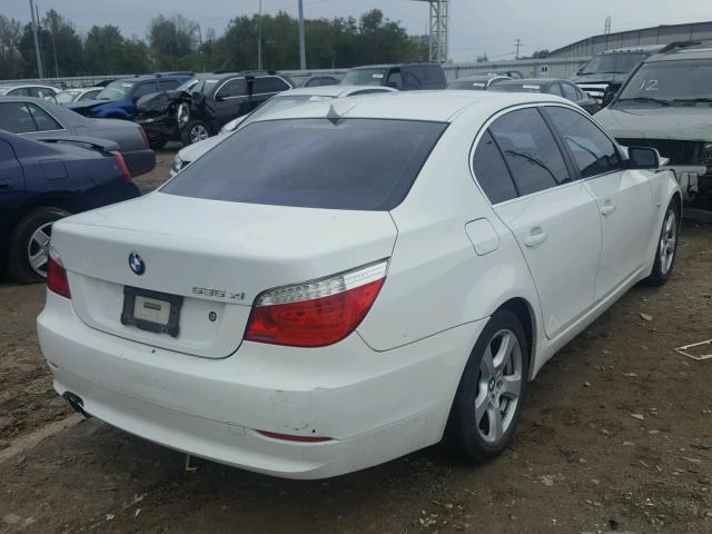 WBANV93538CZ64683 - 2008 BMW 535 WHITE photo 4