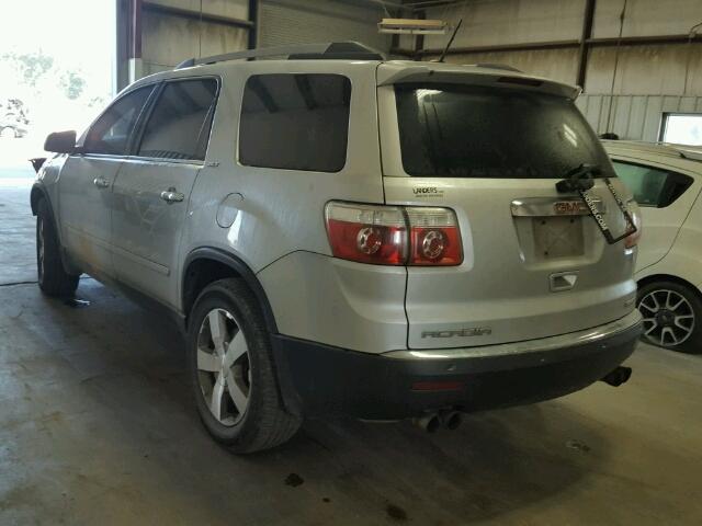 1GKLVMED9AJ159567 - 2010 GMC ACADIA SILVER photo 3