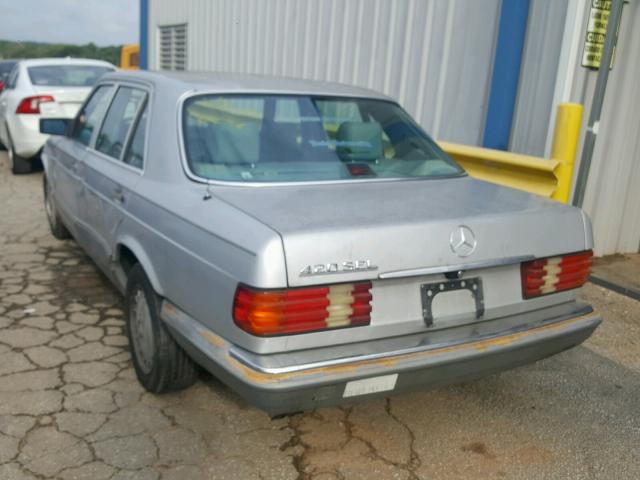 WDBCA35E2KA496298 - 1989 MERCEDES-BENZ 420 SEL SILVER photo 3