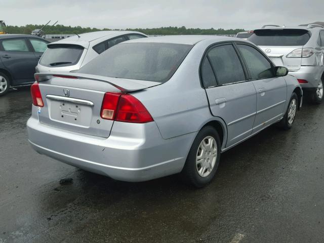 2HGES16592H540410 - 2002 HONDA CIVIC LX SILVER photo 4