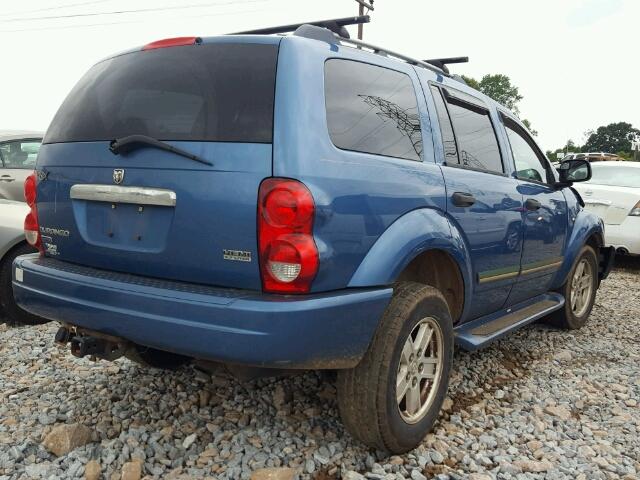 1D4HB58246F159676 - 2006 DODGE DURANGO LI BLUE photo 4