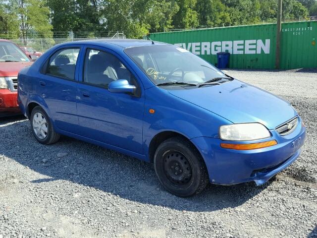 KL1TD52634B226311 - 2004 CHEVROLET AVEO BLUE photo 1