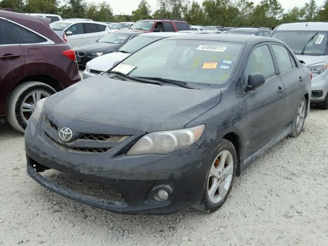 5YFBU4EE3DP075019 - 2013 TOYOTA COROLLA BA BLACK photo 2