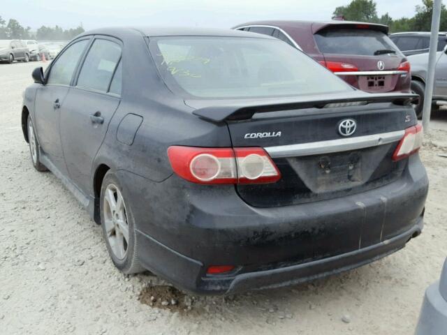5YFBU4EE3DP075019 - 2013 TOYOTA COROLLA BA BLACK photo 3