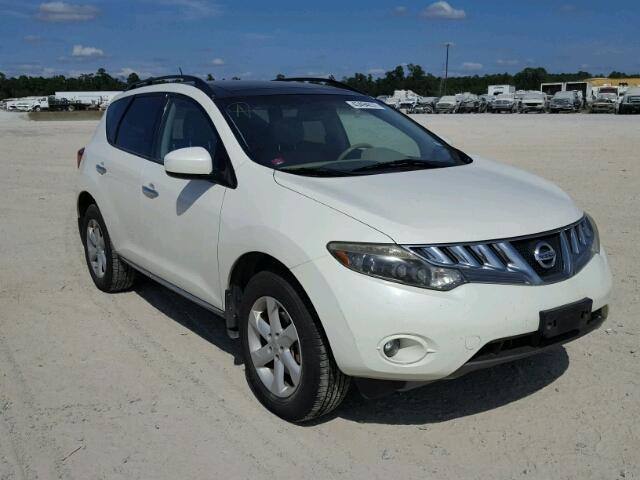 JN8AZ18W69W122840 - 2009 NISSAN MURANO S WHITE photo 1