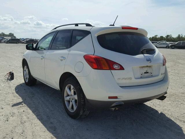 JN8AZ18W69W122840 - 2009 NISSAN MURANO S WHITE photo 3